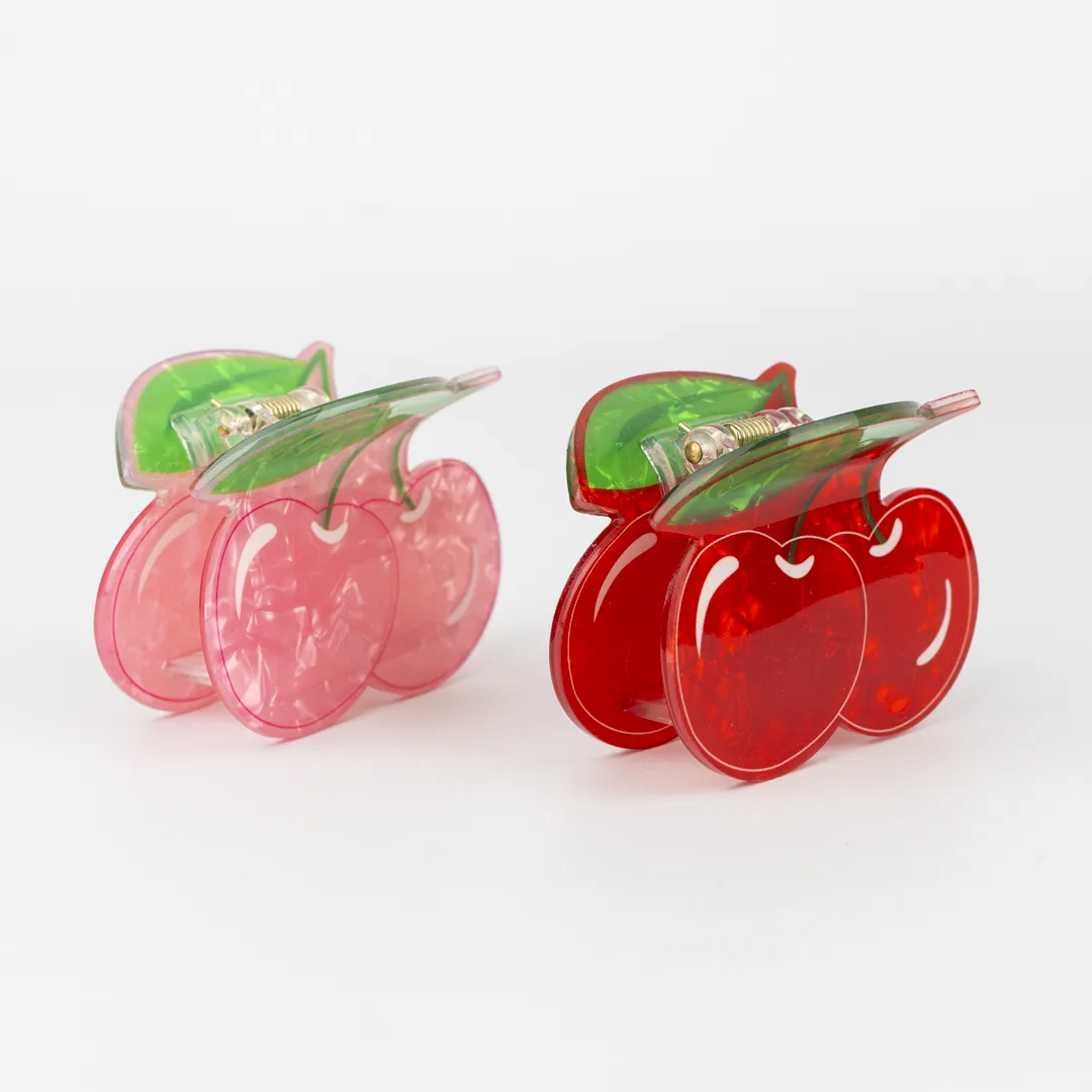 [PG-XY102239-9] BROCHE DE PELO CEREZAS CITY GIRL