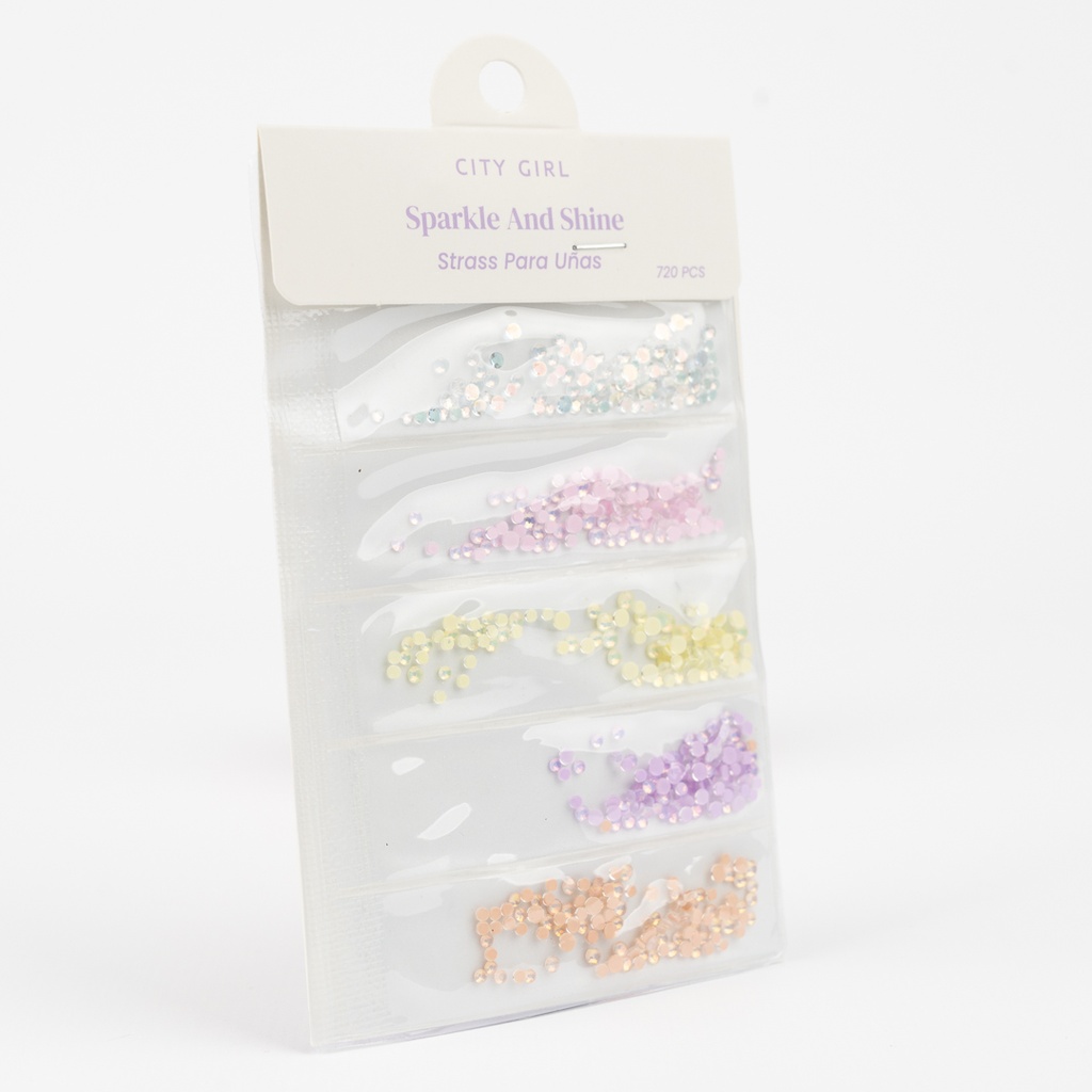 STRASS DE COLORES PARA UÑAS CITY GIRL