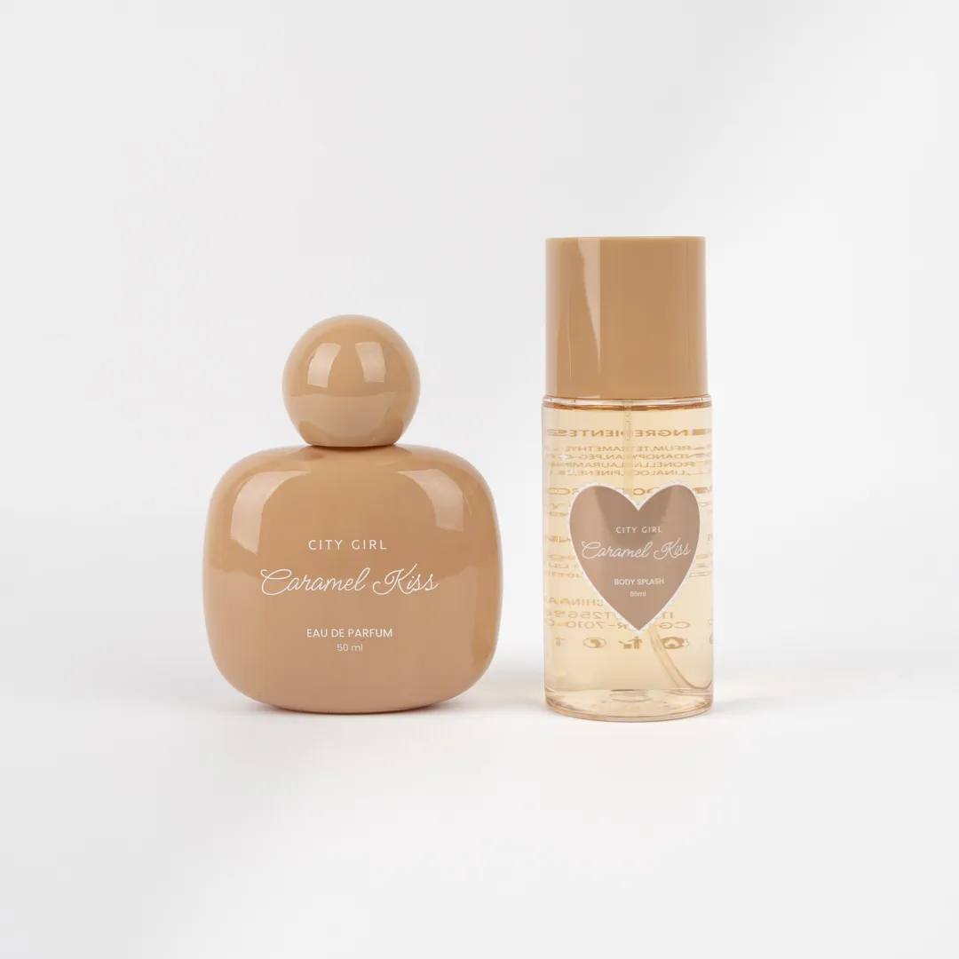 [PG-YT2569] KIT DE PERFUME + BODY SPLASH CARAMEL KISS CITY GIRL – 2PCS