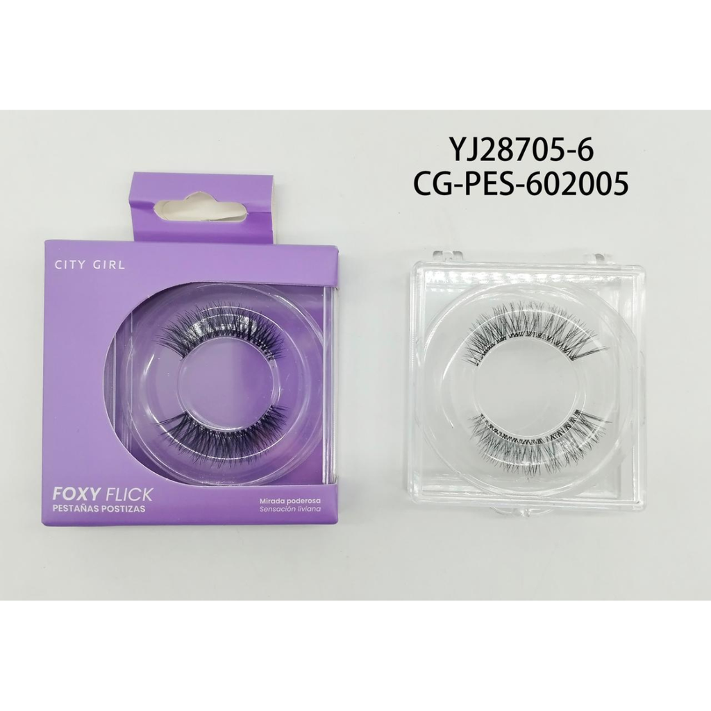 [PG-YJ28705-6] PESTAÑAS POSTIZAS FOXY FLICK CITY GIRL