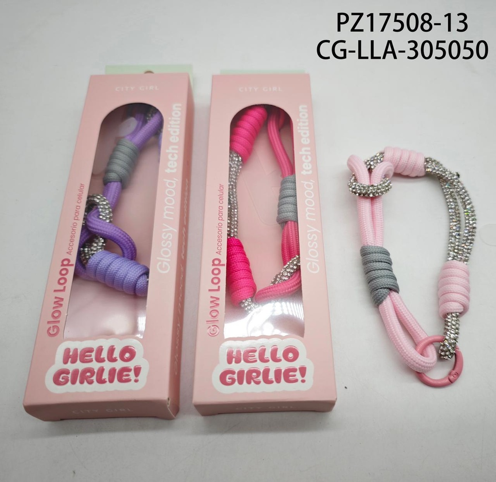 [PG-PZ17508-13] LLAVERO PARA CELULAR CITY GIRL