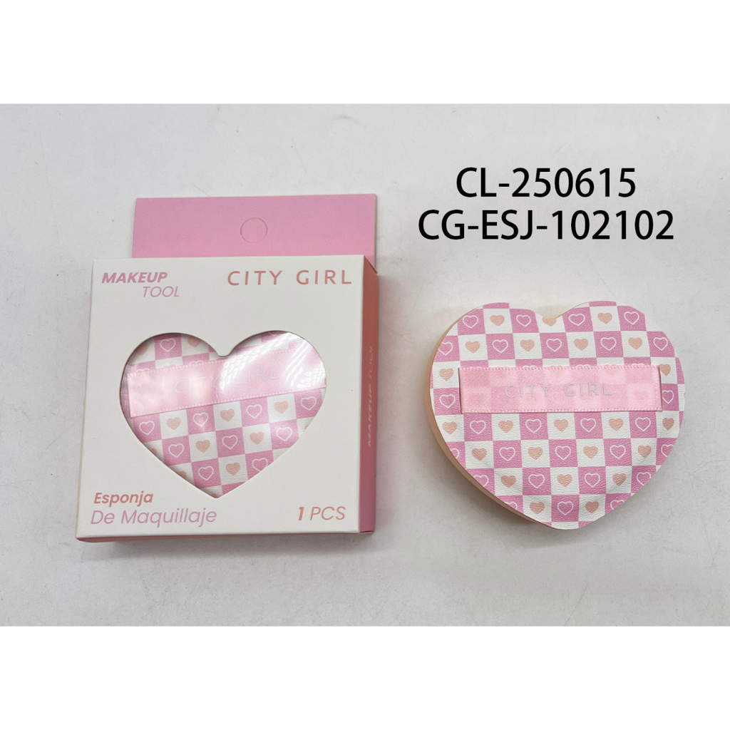 [PG-CL-250615] ESPONJA DE MAQUILLAJE CORAZÓN CITY GIRL