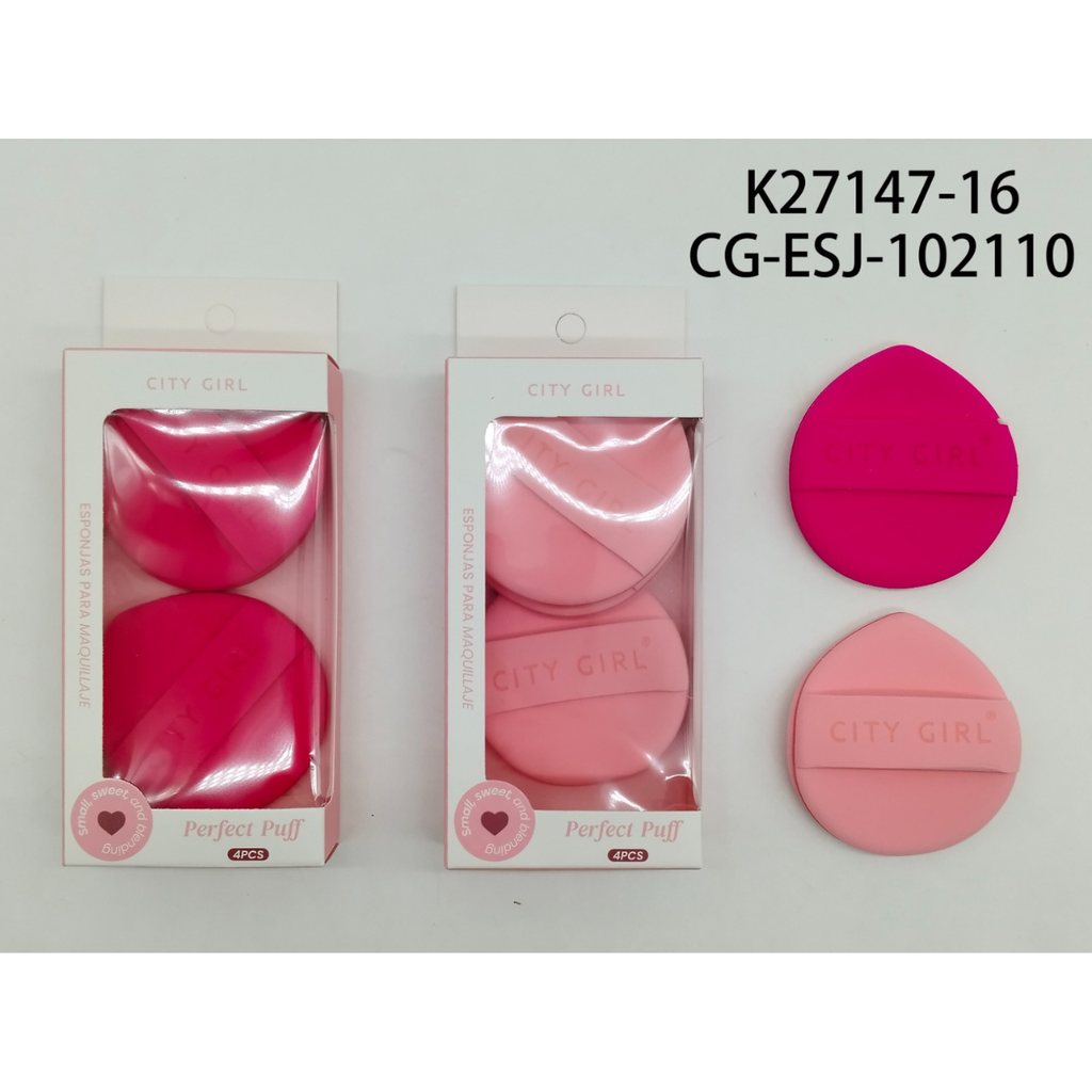 [PG-K27147-16] ESPONJA PARA MAQUILLAJE CITY GIRL – 2PCS