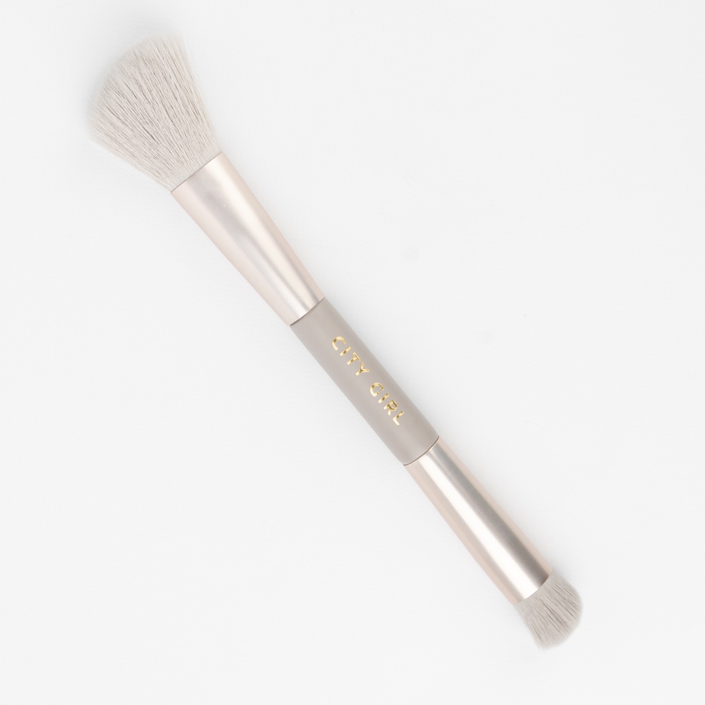 [PG-JH26503-20] BROCHA DUO PARA BASE Y RUBOR CITY GIRL