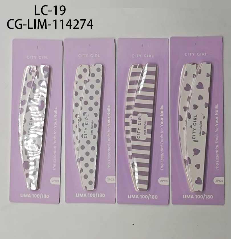 [PG-LC-19] LIMA CON DISEÑOS 100/180 CITY GIRL – 2PCS