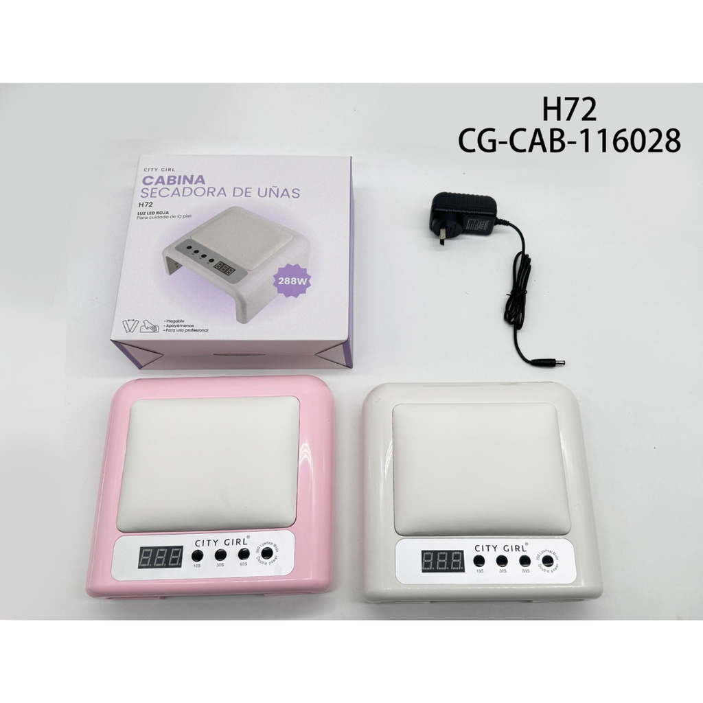 CABINA PARA UÑAS LED/UV 288W CITY GIRL