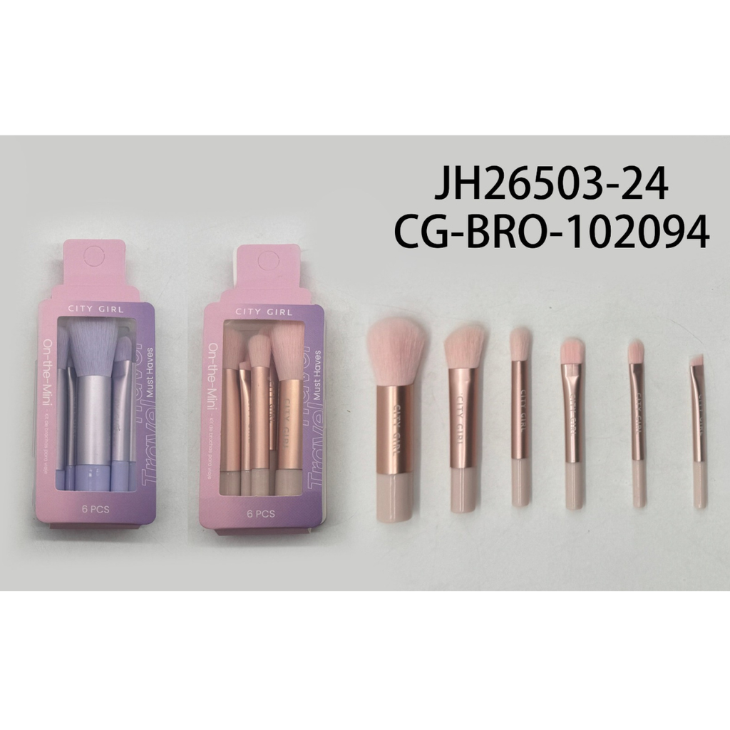 [PG-JH26503-24] SET DE BROCHAS CITY GIRL – 6PCS