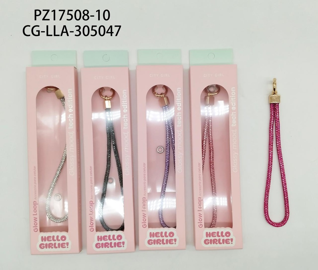 LLAVERO STRASS PARA TELEFONO CITY GIRL