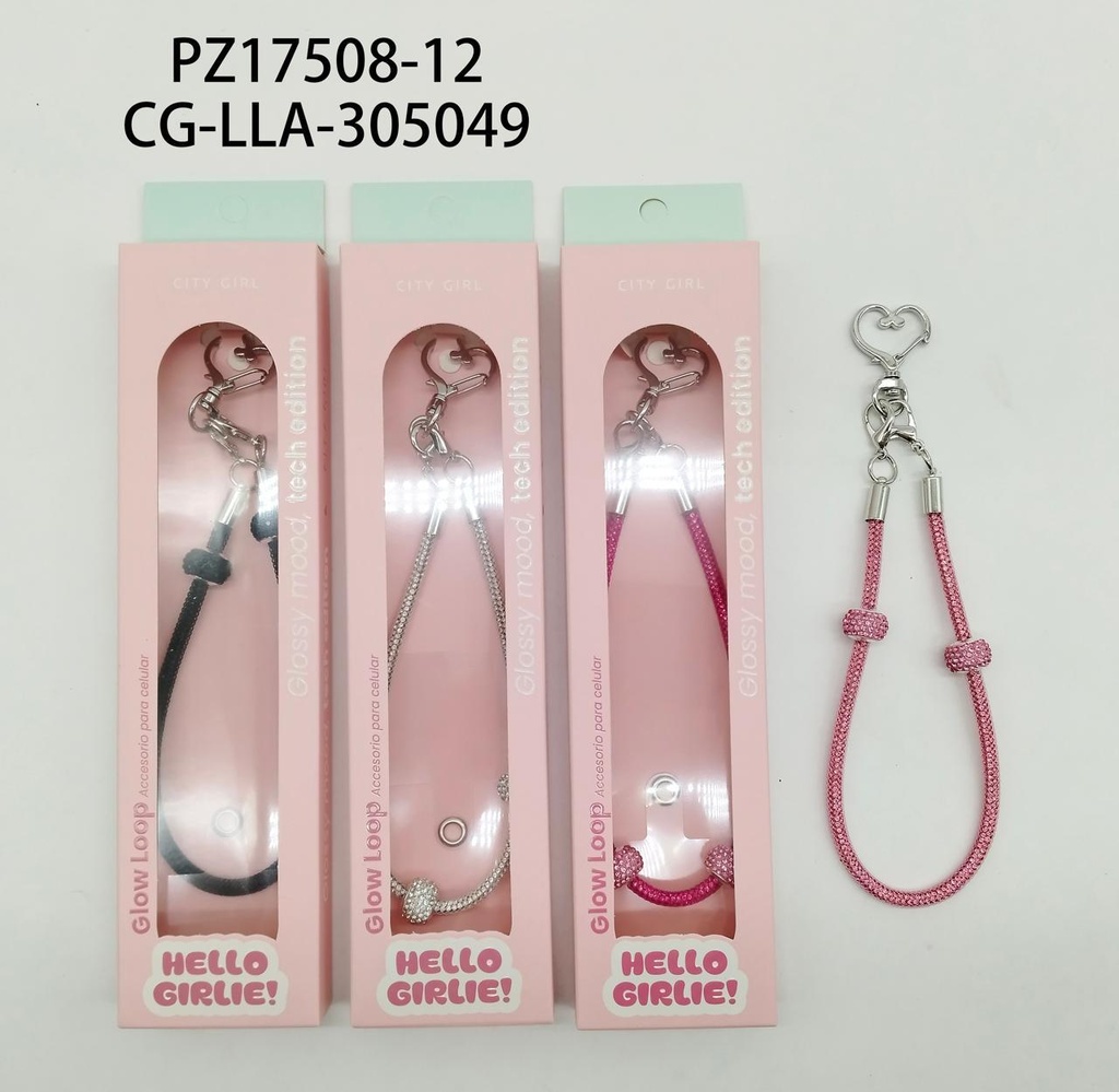 [PG-PZ17508-12] LLAVERO PARA TELEFONO CITY GIRL