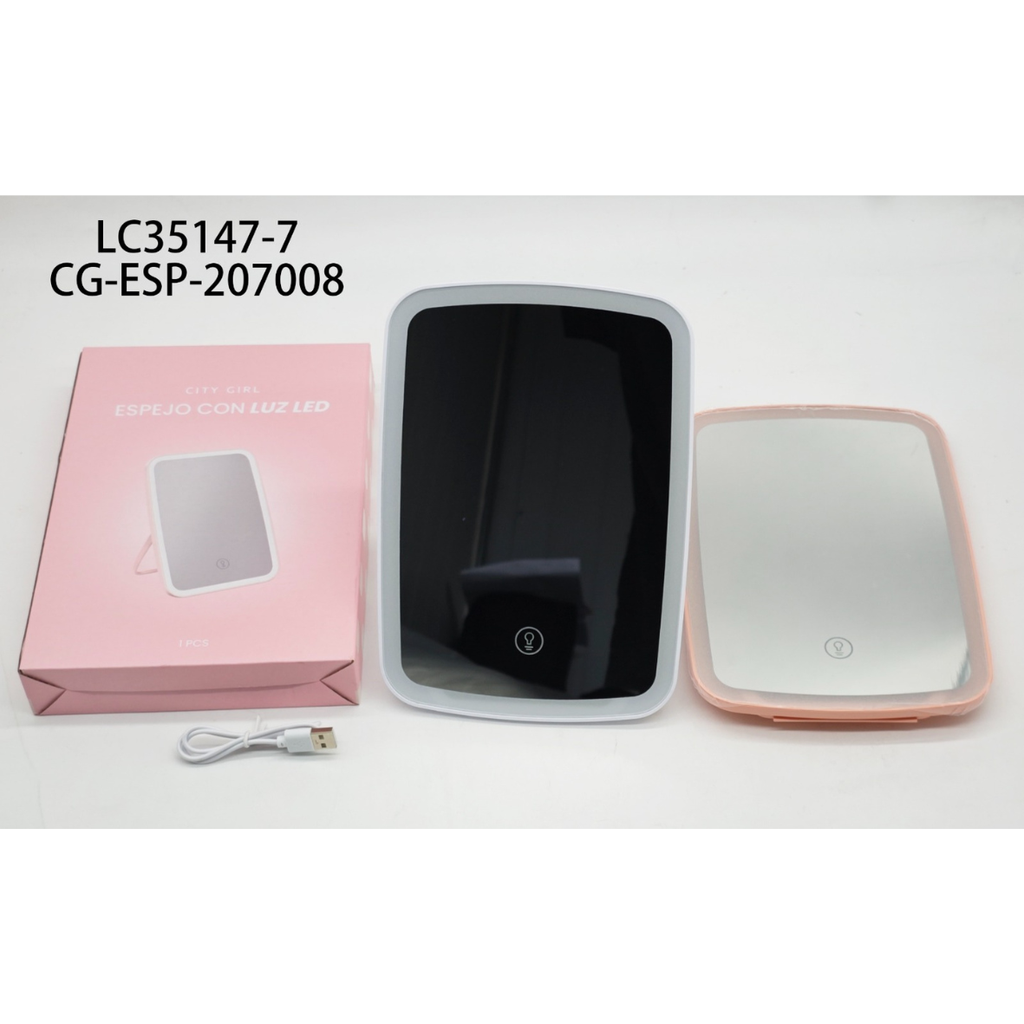 [PG-LC35147-7] ESPEJO CON LUZ LED CITY GIRL