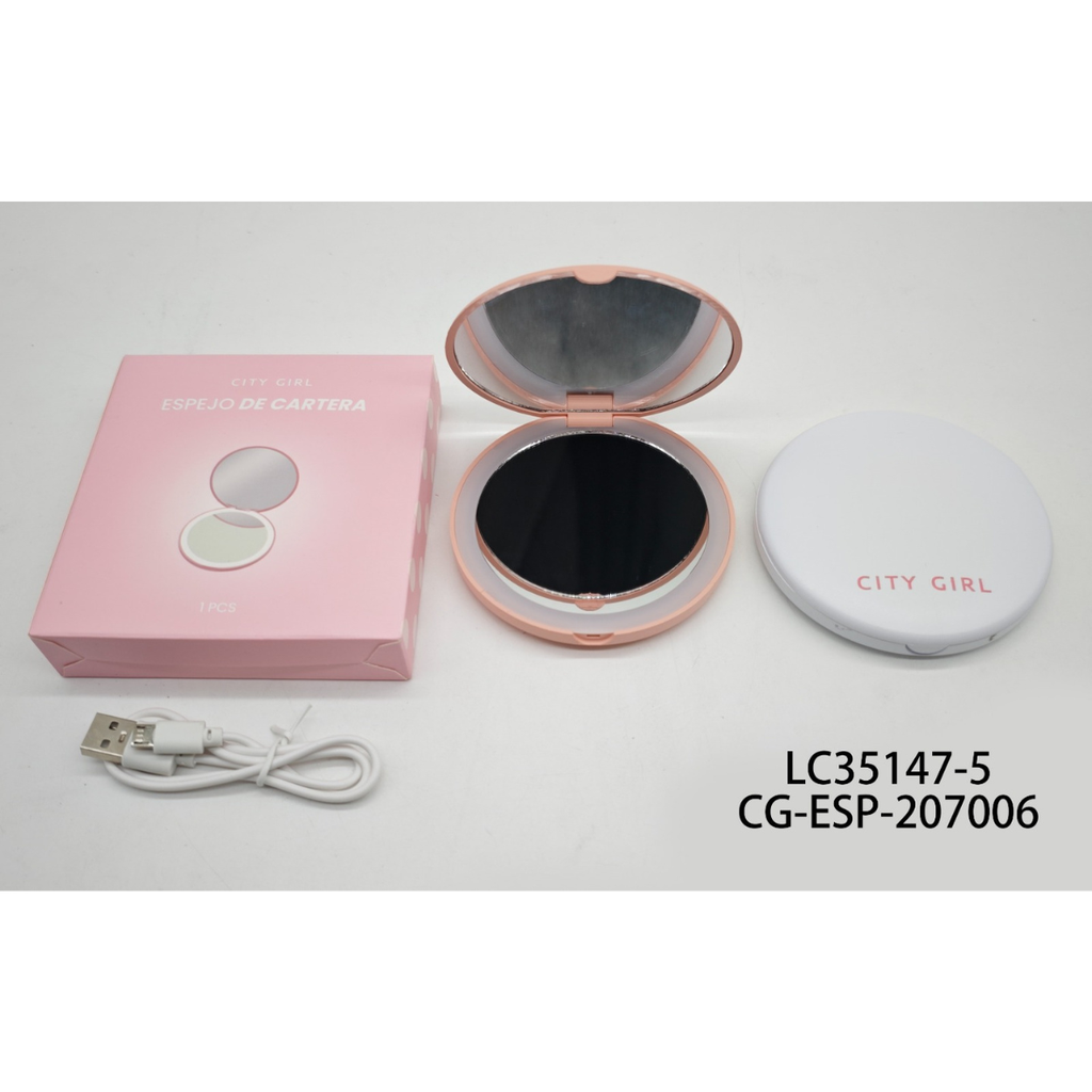 [PG-LC35147-5] ESPEJO CON LUZ LED CITY GIRL