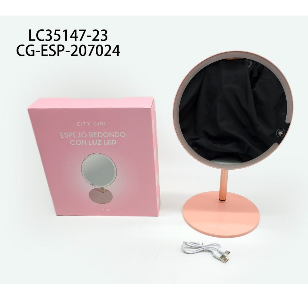 [PG-LC35147-23] ESPEJO CON LUZ LED PARA CARTERA
