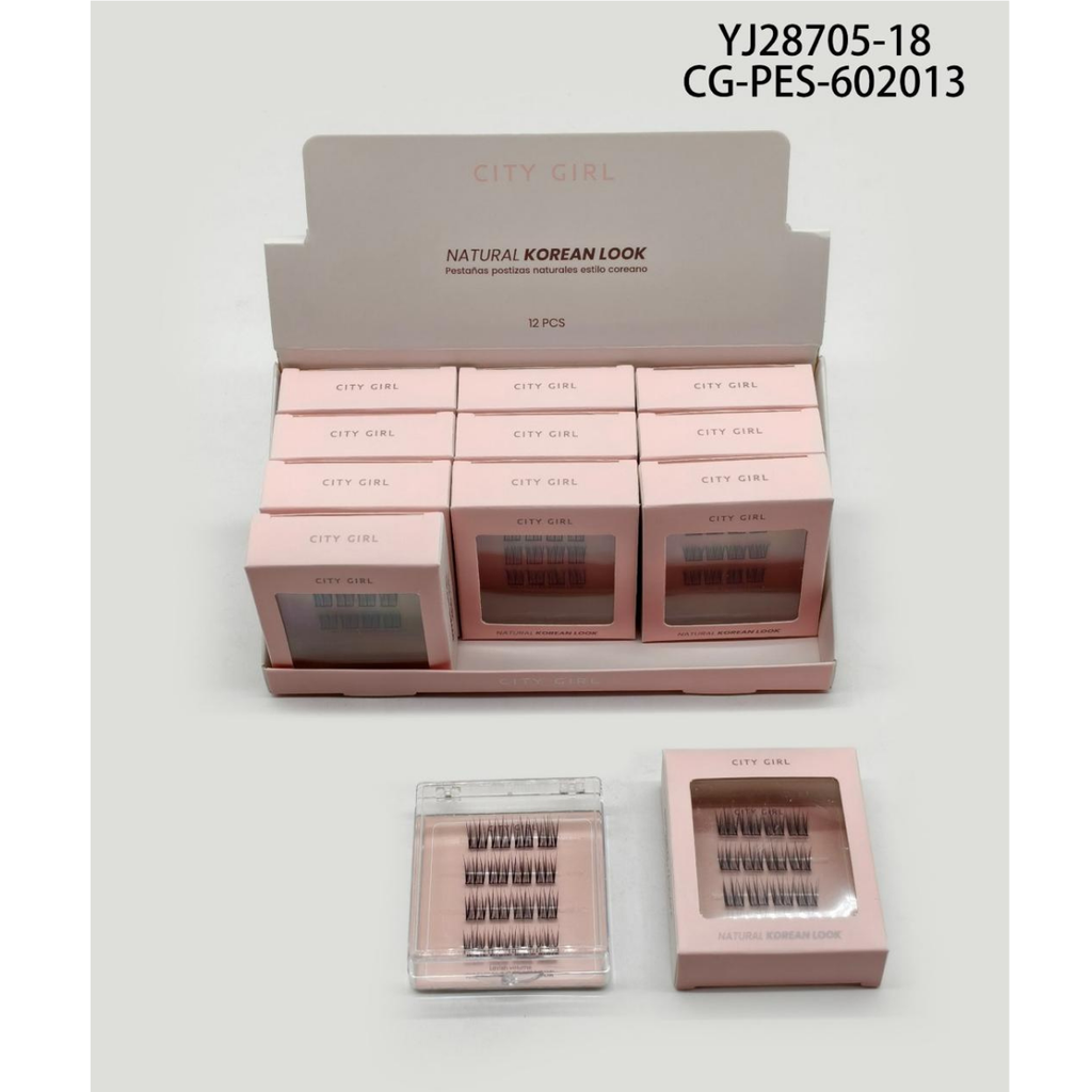 [PG-YJ28705-18] PESTAÑAS POSTIZAS ESTILO COREANO CITY GIRL