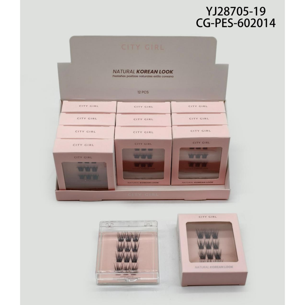[PG-YJ28705-19] PESTAÑAS POSTIZAS ESTILO COREANO CITY GIRL