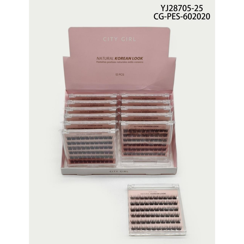 [PG-YJ28705-25] PESTAÑAS POSTIZAS ESTILO COREANO CITY GIRL