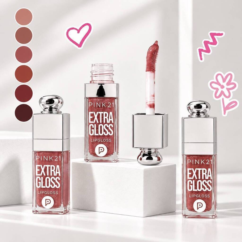 [PL-501842] Lip gloss de color EXTRA GLOSS PINK 21