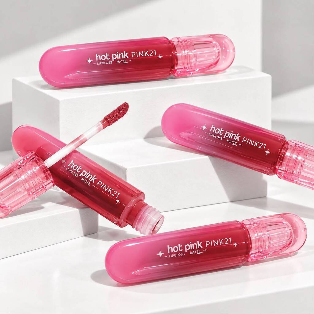 [PL-501897] Lip gloss MATTE HOT PINK PINK21