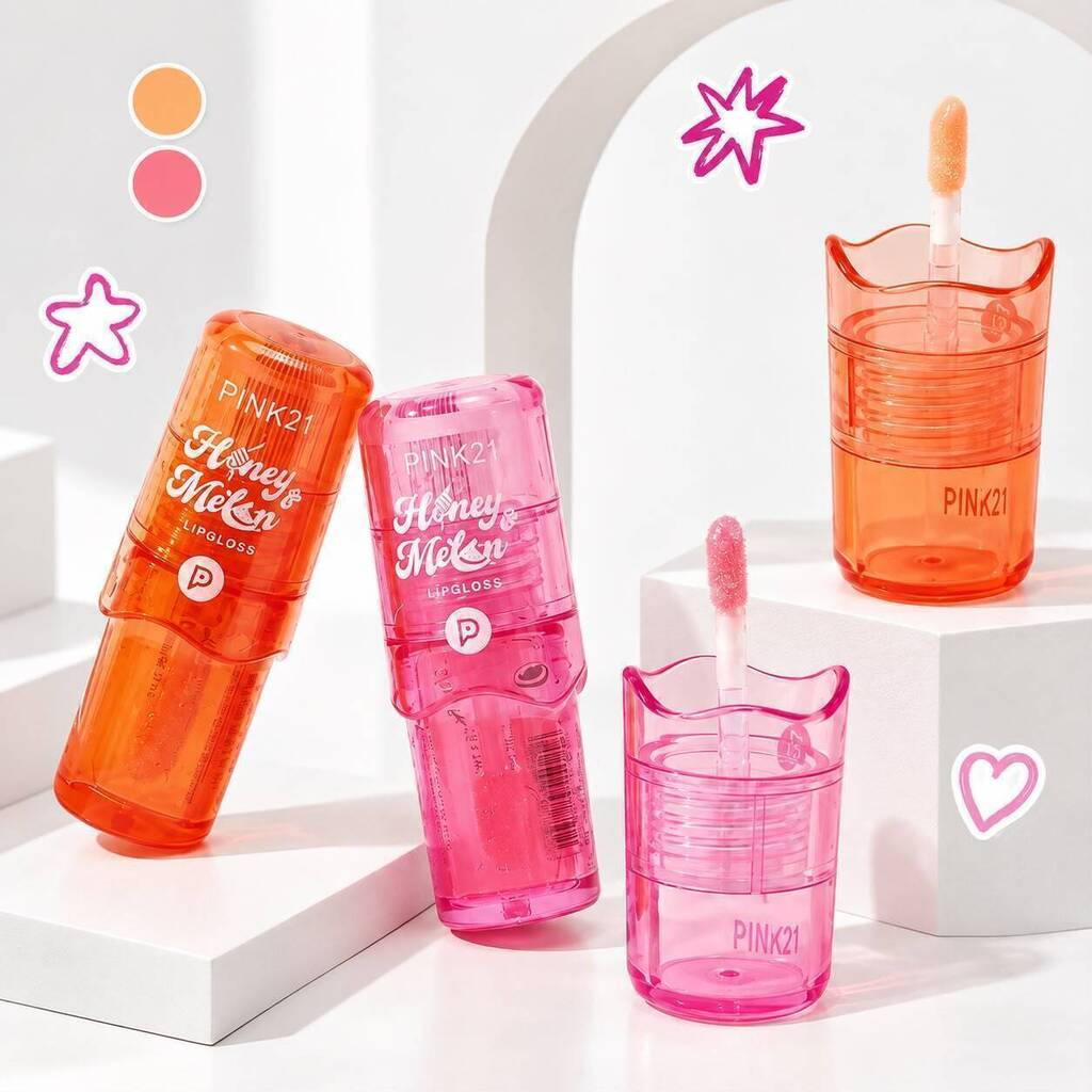 Lip gloss HONEY MELON PINK 21