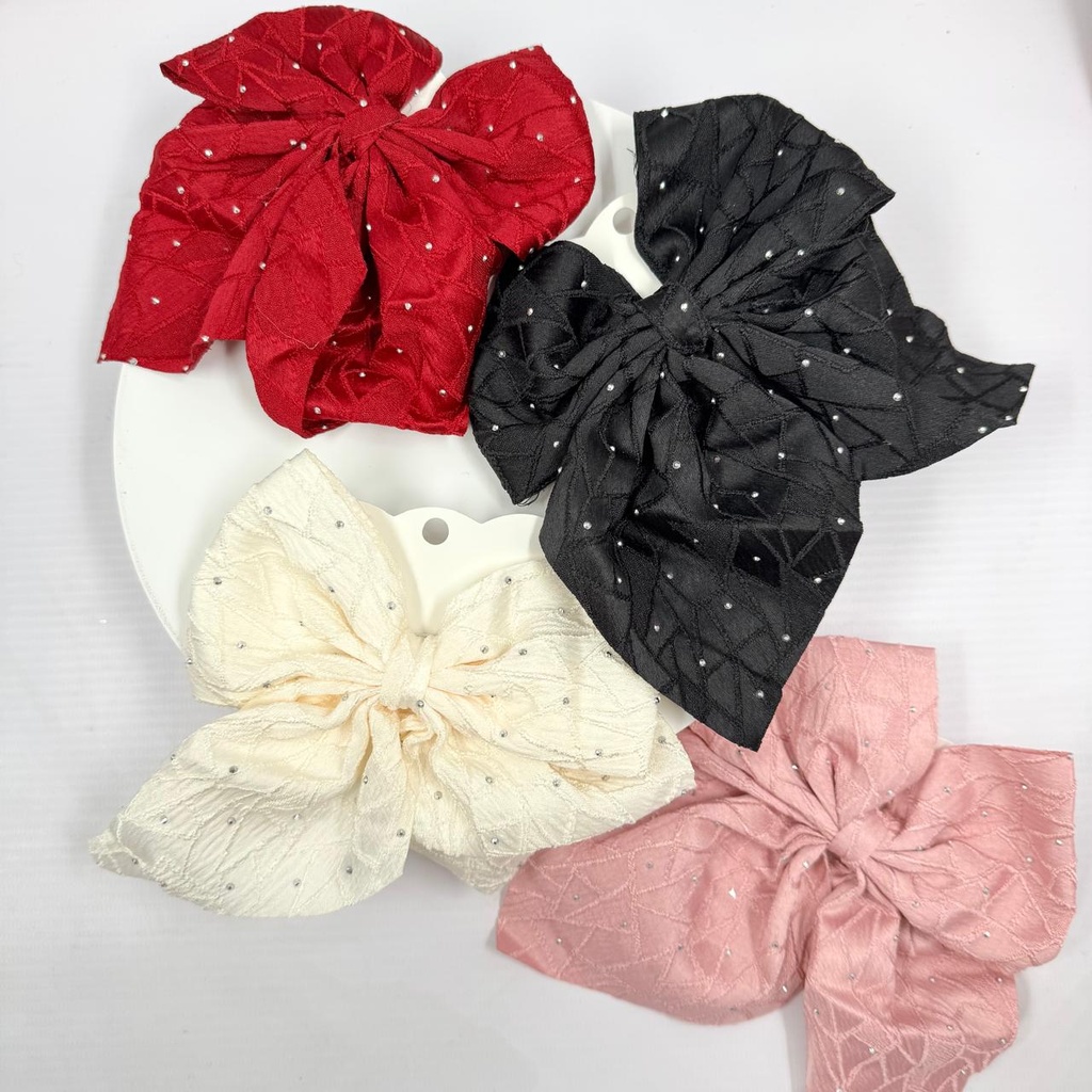 [PY-C-3303] MOÑO STRASS HEBILLA X PAQUETE 12PCS.