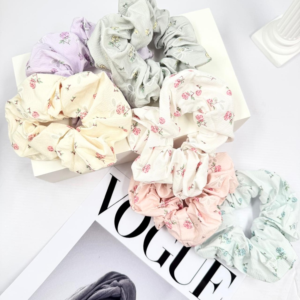 [PY-C-3260] SCRUNCHIE FLORES X12PCS.