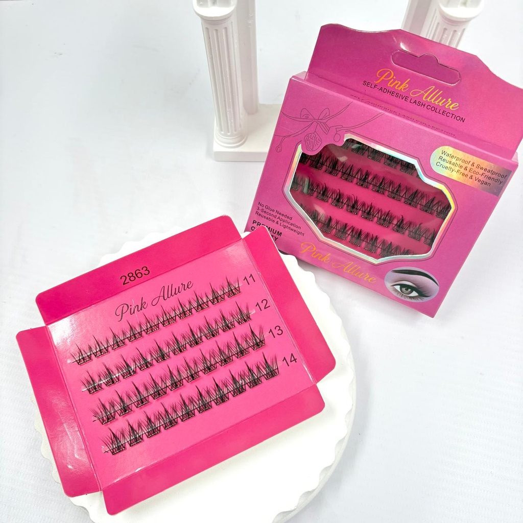 [PY-C-2863] PESTAÑA PELO X PELO PREMIUM PINK ALLURE X1U.