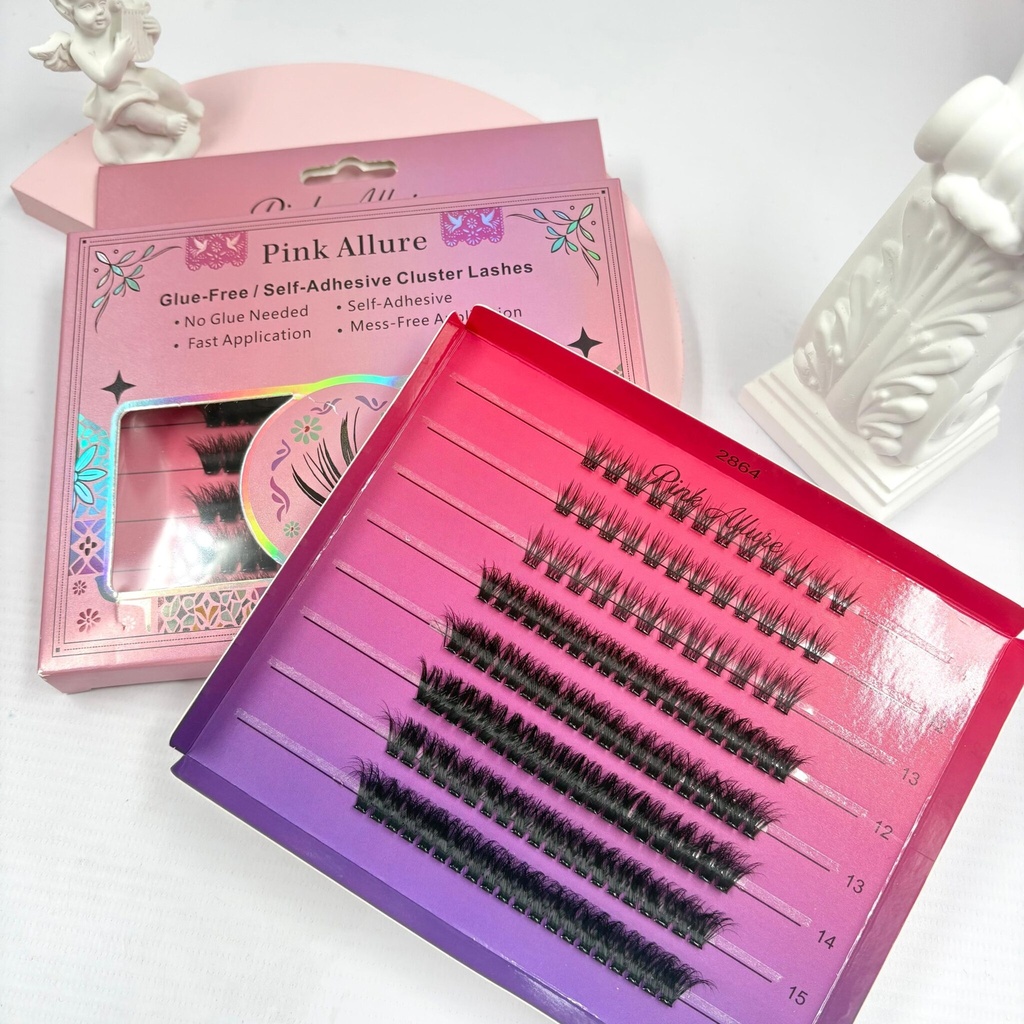 [PY-C-2864] PESTAÑA PELO X PELO PINK ALLURE X1U.