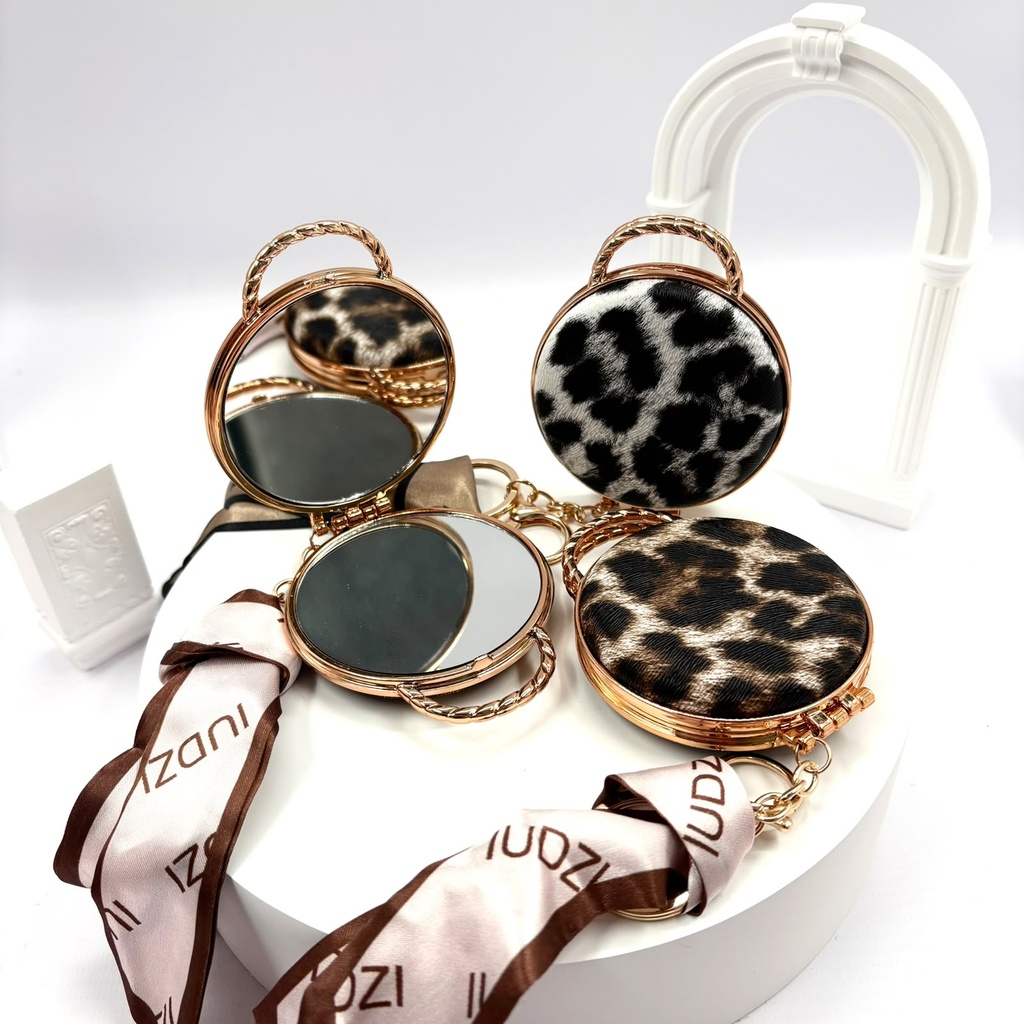 [PY-C-3212] ESPEJO DOBLE DE CARTERA LLAVERO X1U. 12P.