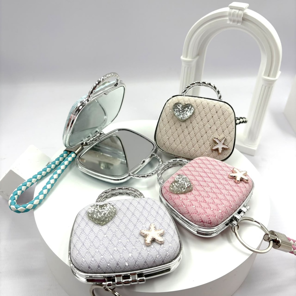 [PY-C-3210] ESPEJO DOBLE DE CARTERA LLAVERO X1U. 12P.
