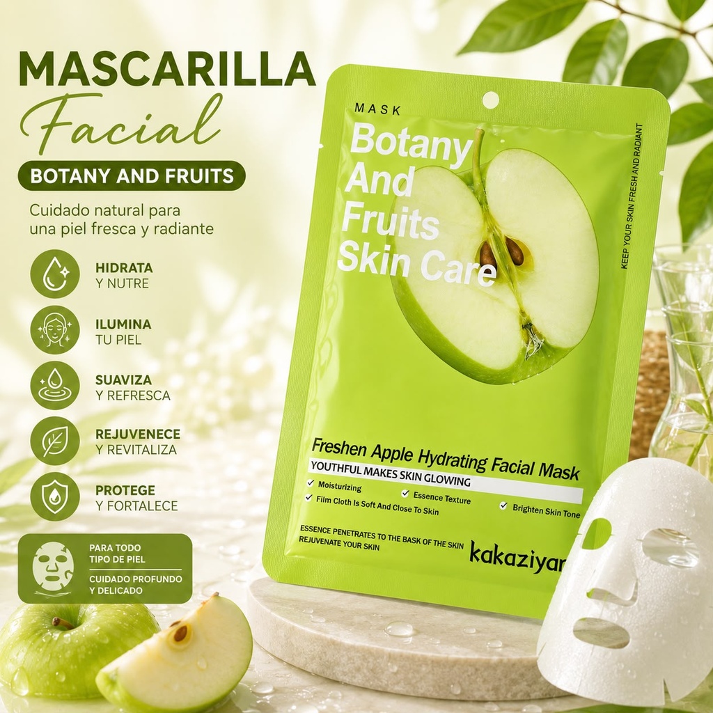 MASCARILLA FACIAL HUMECTANTE X1U.