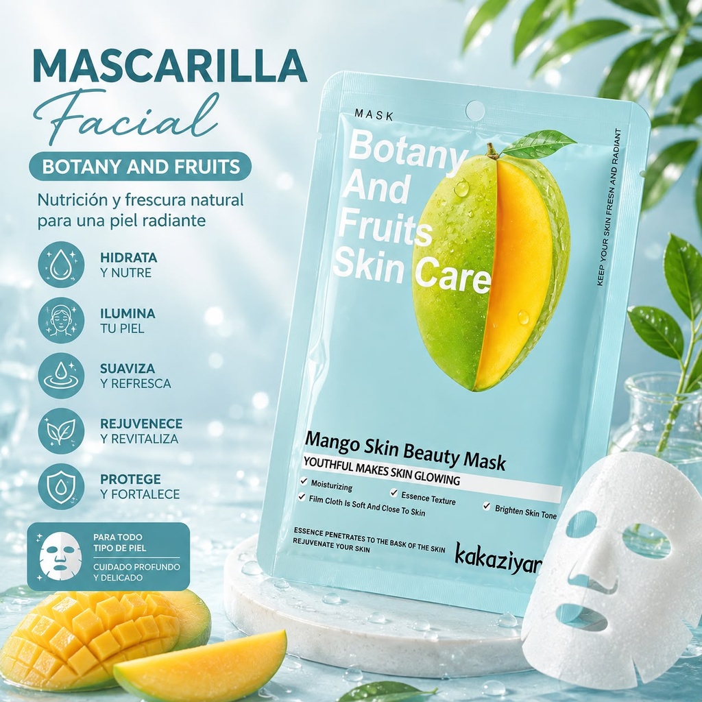 MASCARILLA FACIAL HUMECTANTE X1U