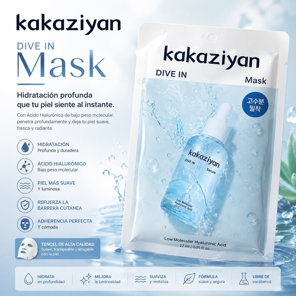 MASCARILLA FACIAL HUMECTANTE X1U.