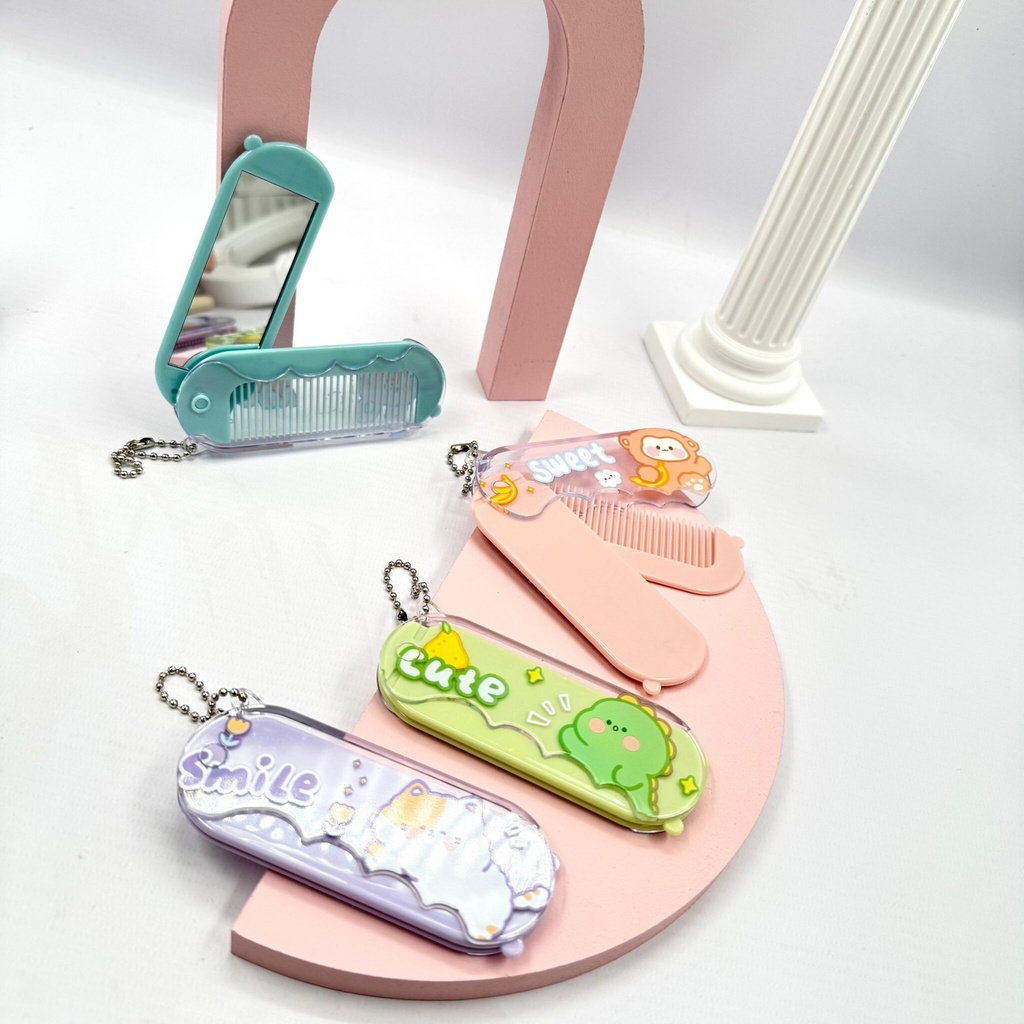 [PY-C-3279] PEINE CON ESPEJO PLEGABLE X1U.