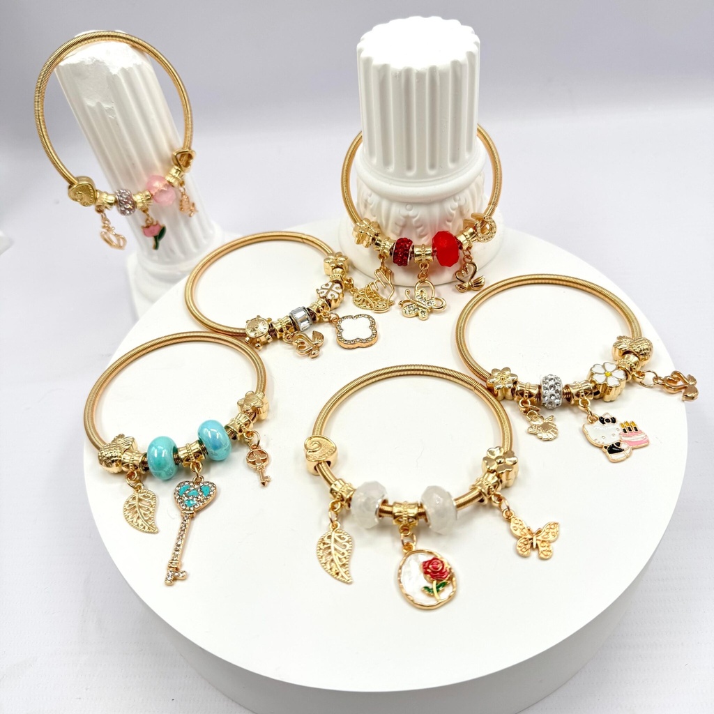 [PY-C-3020] PULSERA DORADA CON DIJES X1U.