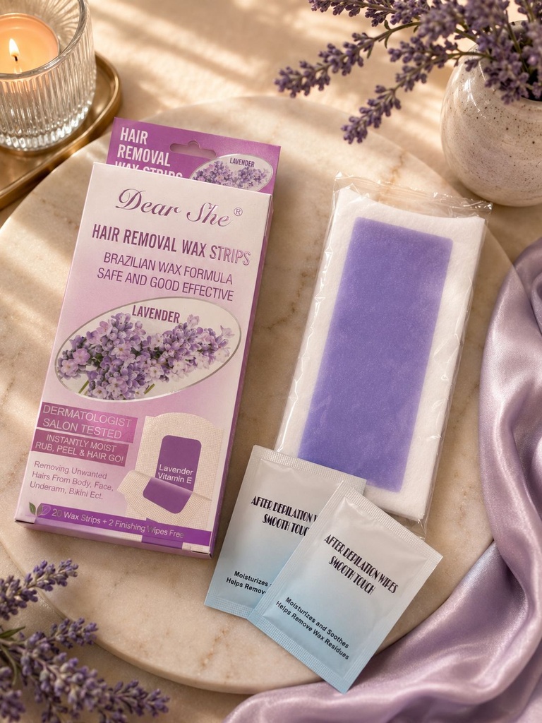 [PY-1263] TIRAS DEPILATORIAS DEAR SHE LAVANDA