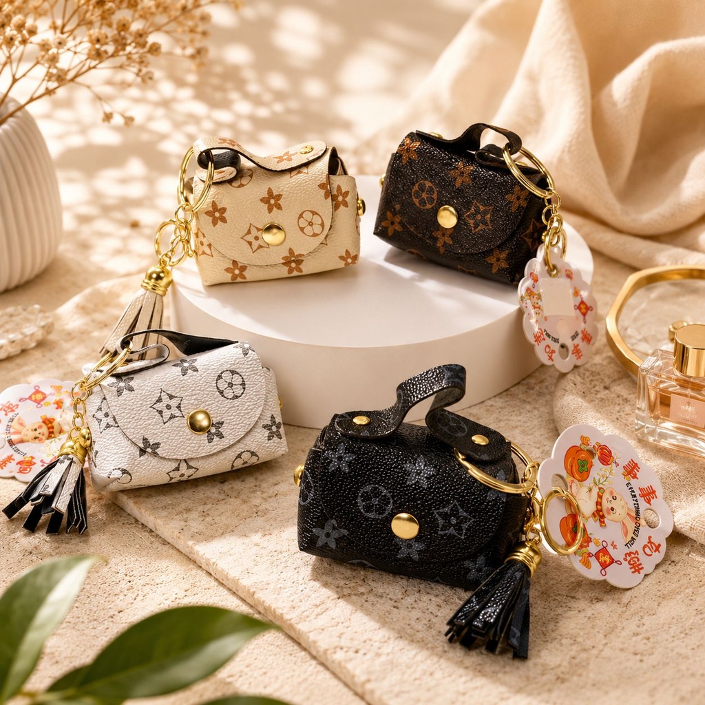 [PY-C-3270] LLAVERO CARTERITA PORTA AURICULARES X1U.