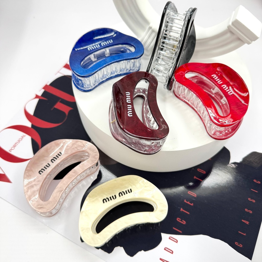 [PY-C-3328] BROCHE DE PELO MIU MIU X PAQUETE 12U.