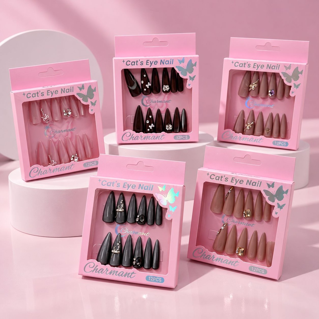 [PY-GG104] UÑAS PRESS ON CHARMANT X1U.