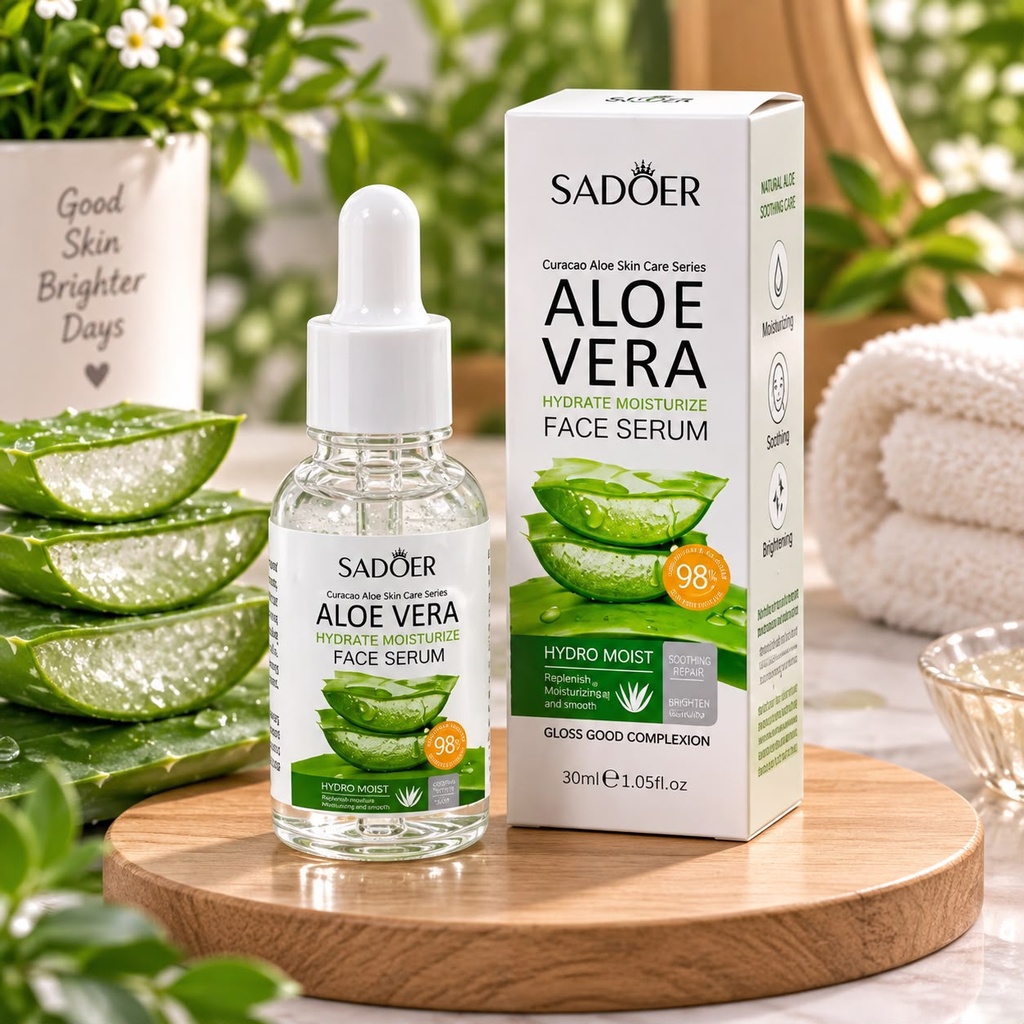 SERUM FACIAL ALOE VERA SADOER X1U.