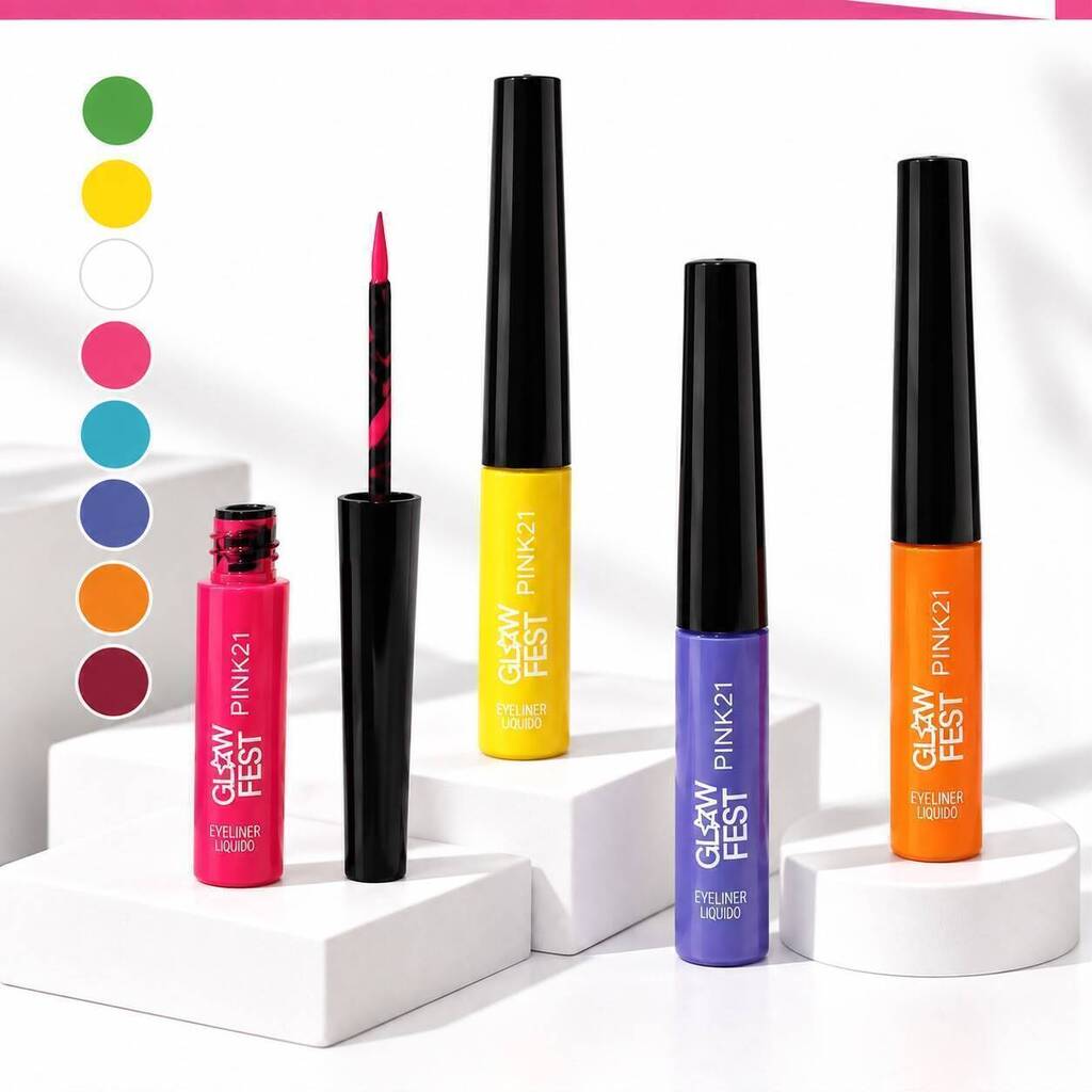 Delineador liquido de color GLOW FEST PINK 21