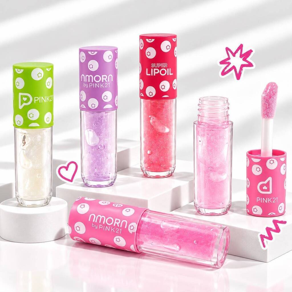 Lip oil glitter NMORN PINK 21