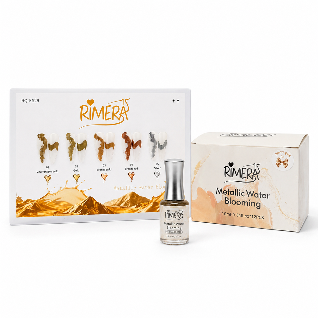 Semi Metallic Water Blooming 10ml tono 01 Champagne Gold Rimera Quince