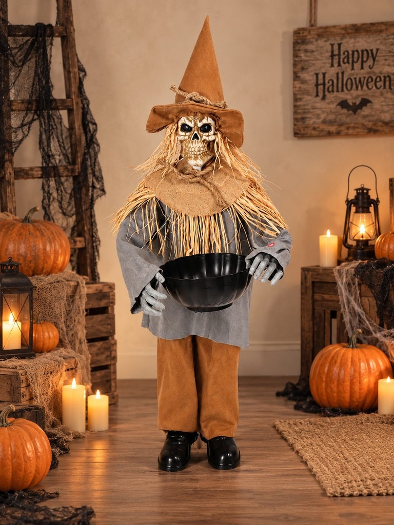 ADORNO ESPANTAPAJAROS CALAVERA