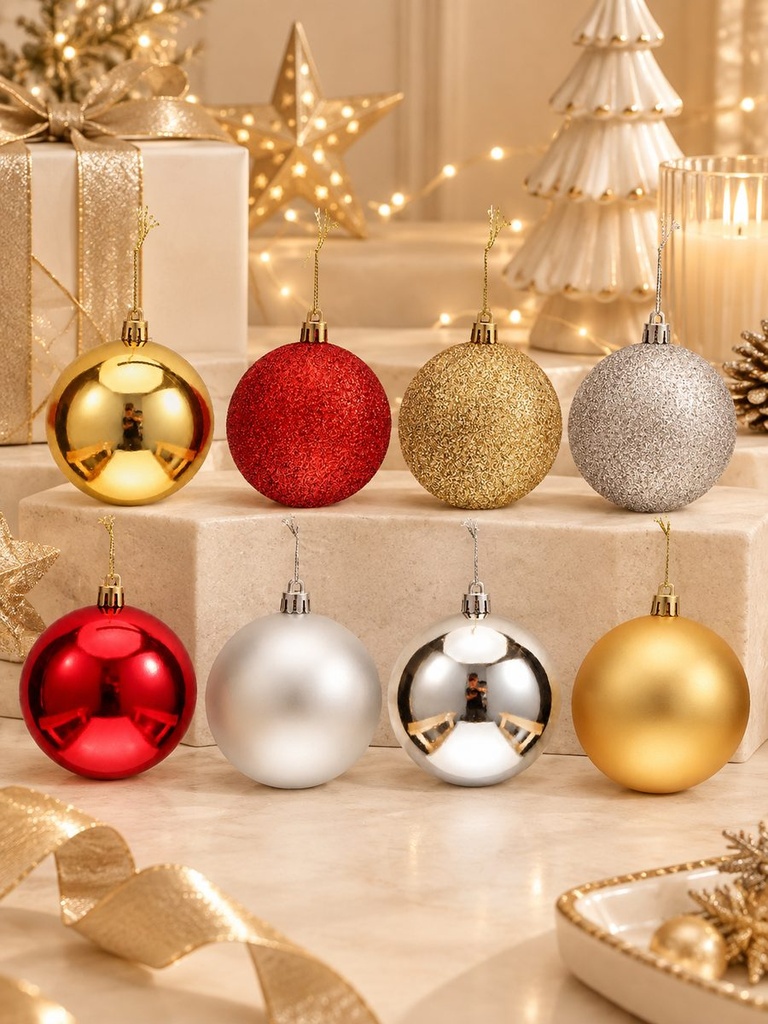 BOLA DE NAVIDAD PCS*6