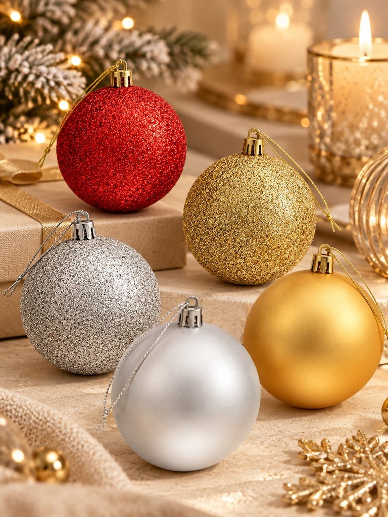BOLA DE NAVIDAD PCS*4