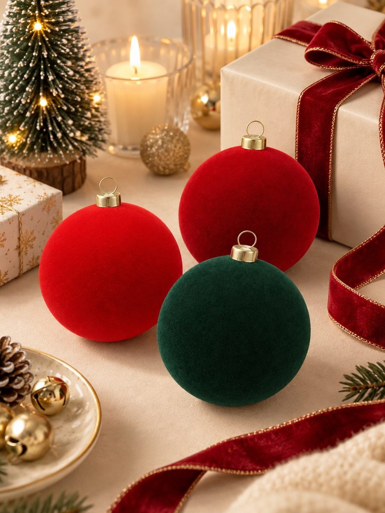 BOLAS DE NAVIDAD PCS*4