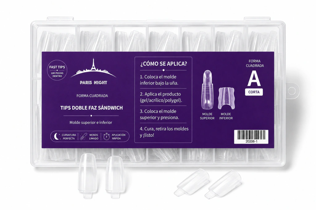 [PL-20206-1] Capsula DUAL SANDWICH CUADRADA CORTA  CORTA PARIS NIGHT