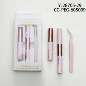 SET DE PEGAMENTO DOBLE PUNTA + REMOVEDOR DE PEGAMENTO + PINZA CURVA CITY GIRL