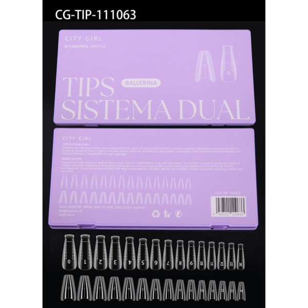 TIPS SISTEMA DUAL BALLERINA CITY GIRL – 240PCS