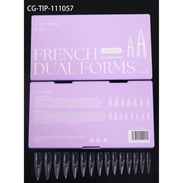 FRENCH DUAL FORMS STILLETO CITY GIRL – 150PCS