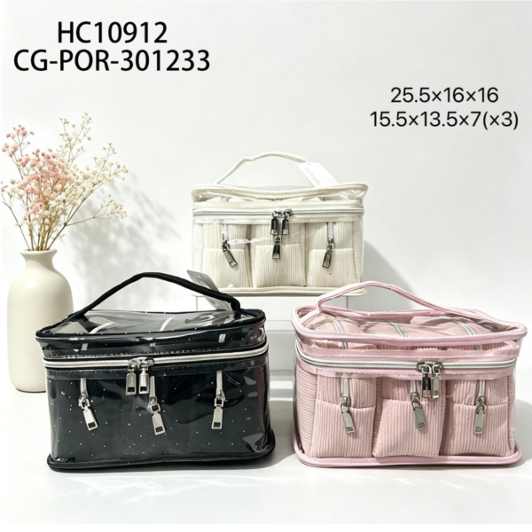 PORTA COSMETICOS DE VIAJE CITY GIRL – 4PCS